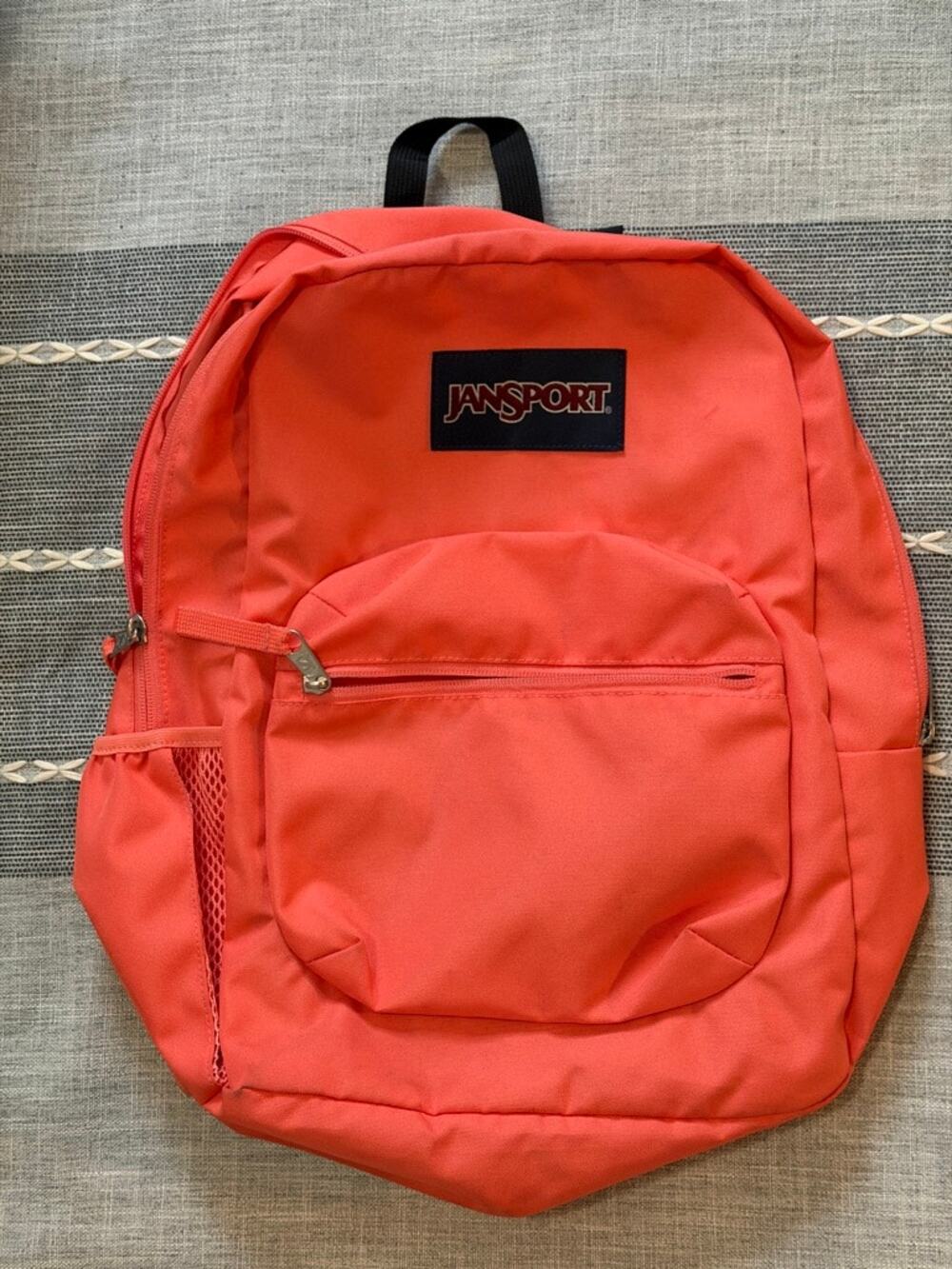 Jansport Coral and Black Backpack Excellent Used Condition